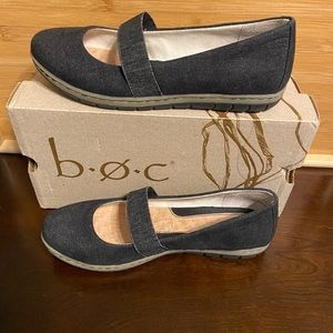 BOC black flannel maryjane flats